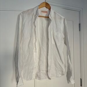 EVERLANE men's white linen shirt